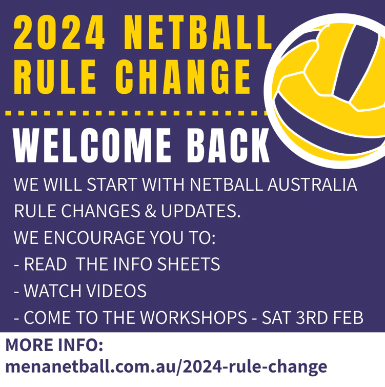2024 Rule Change Melbourne East Netball Association